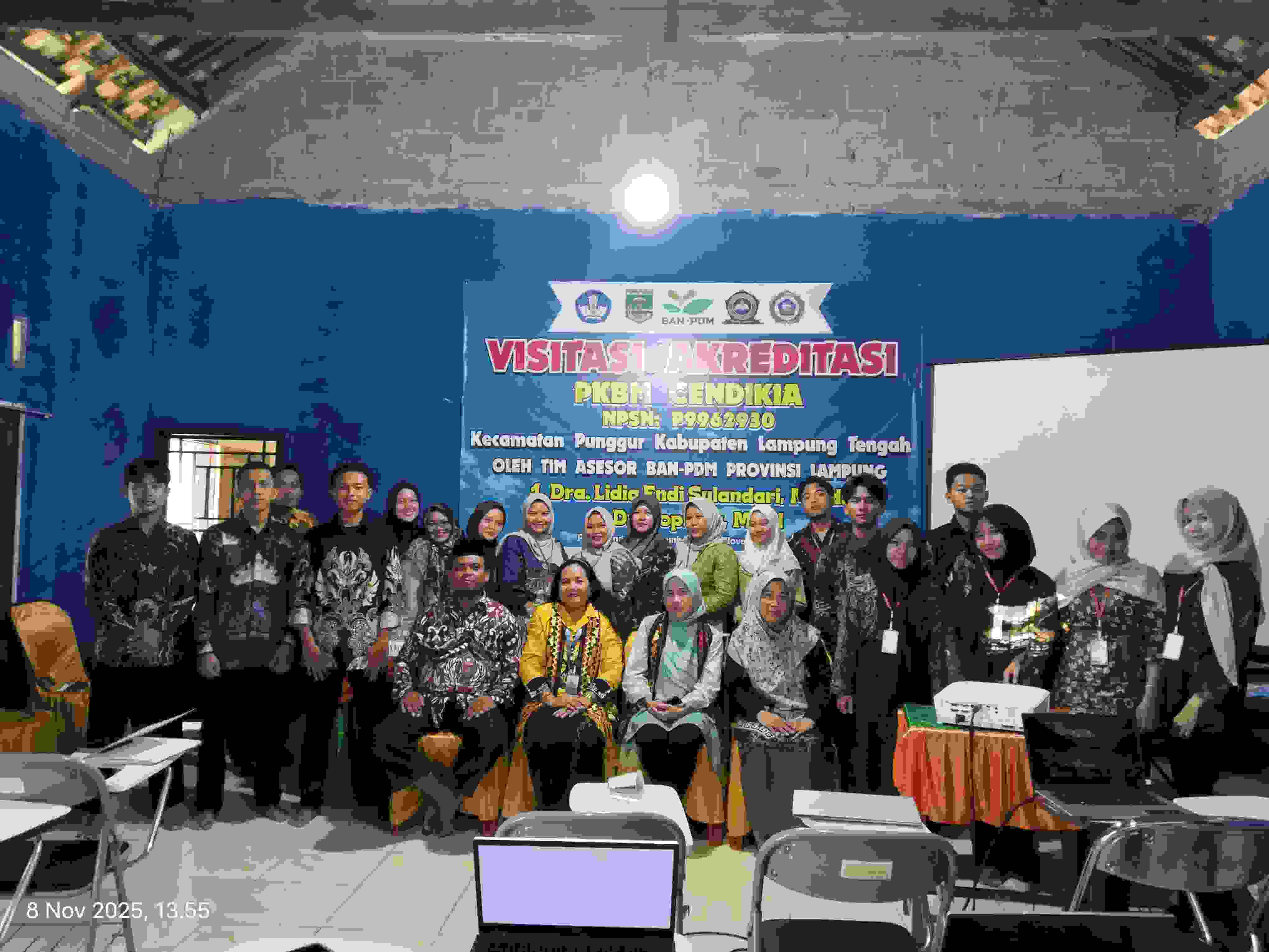 BAN PDM Provinsi Lampung Kunjungi PKBM Cendekia, Penilaian Akreditasi Mutu Lembaga Nonformal