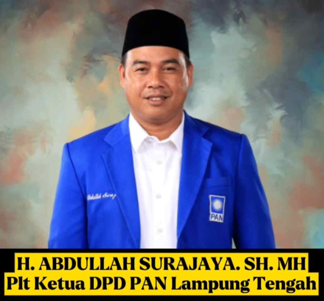 Terpilih Secara Aklamasi, Abdullah Surajaya Nahkodai Plt Ketua DPD PAN Lamteng