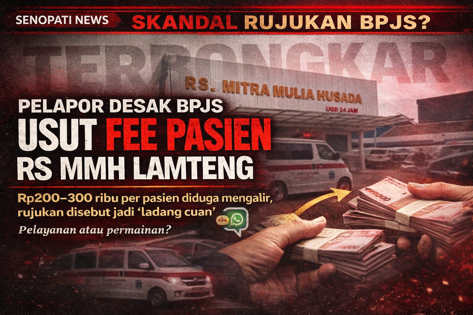 Pelapor Desak Tim BPJS Segera Tindaklanjuti Soal Fee Rujukan RS MMH Lamteng