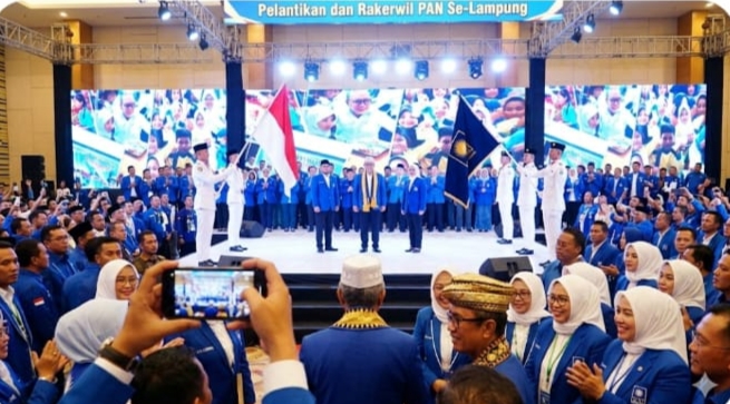 Zulhas Lantik Pengurus DPW dan DPD PAN se-Lampung, Tekankan Penguatan Sektor Pertanian Untuk Ketahanan Pangan