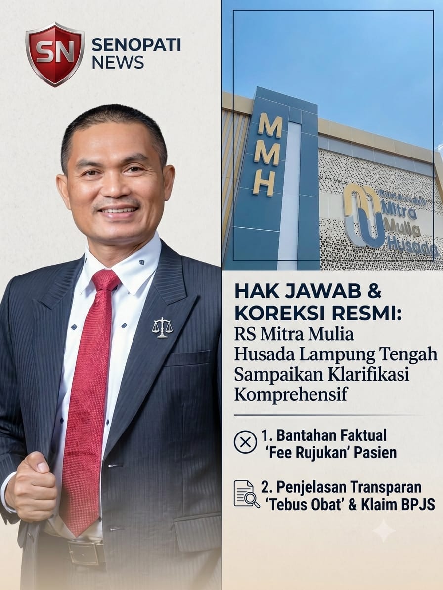 RS Mitra Mulia Husada Lampung Tengah Sampaikan Hak Jawab dan Koreksi Terkait Pemberitaan