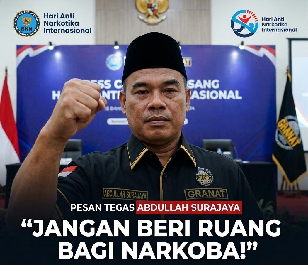 Jangan Beri Ruang Bagi Narkoba, Pesan Tegas Abdullah Surajaya di Hari Anti Narkotika Internasional