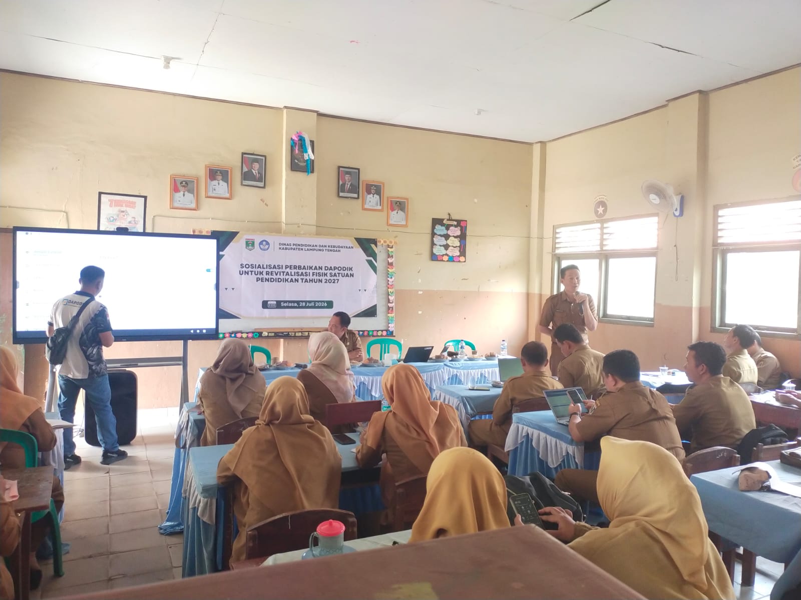 Cegah Kuota Revitalisasi Hangus, Disdikbud Lampung Tengah Sosialisasi Perbaikan Dapodik