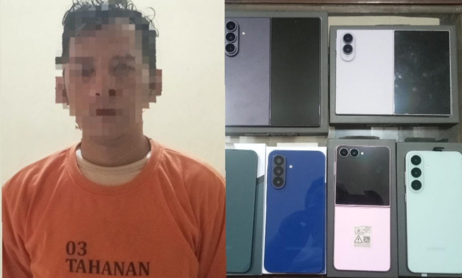 Tekab 308 Polsek Terbanggibesar Tangkap Penadah HP Curian senilai Rp135 Juta hingga ke Jawa Barat